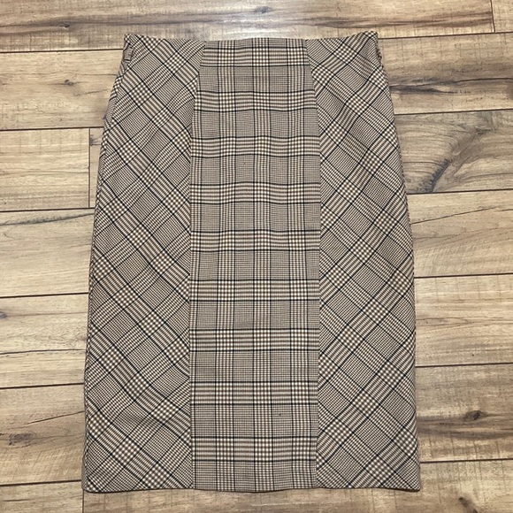 7th Avenue Design Studio New York and Company Plaid Pencil skirt Size 12 - Picture 1 of 4